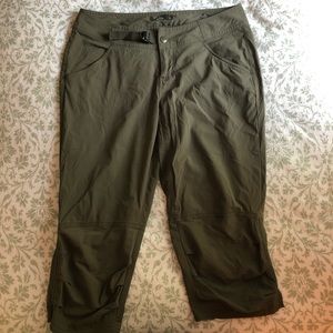 Prana green capris pants